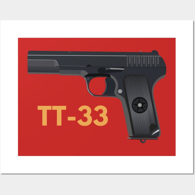 Soviet WW2 Pistol Tokarev TT-33 Wall Art by NorseTech